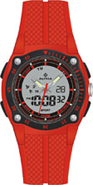 Alpha Saphir 281E Herren Uhr Kunststoff 10Bar
